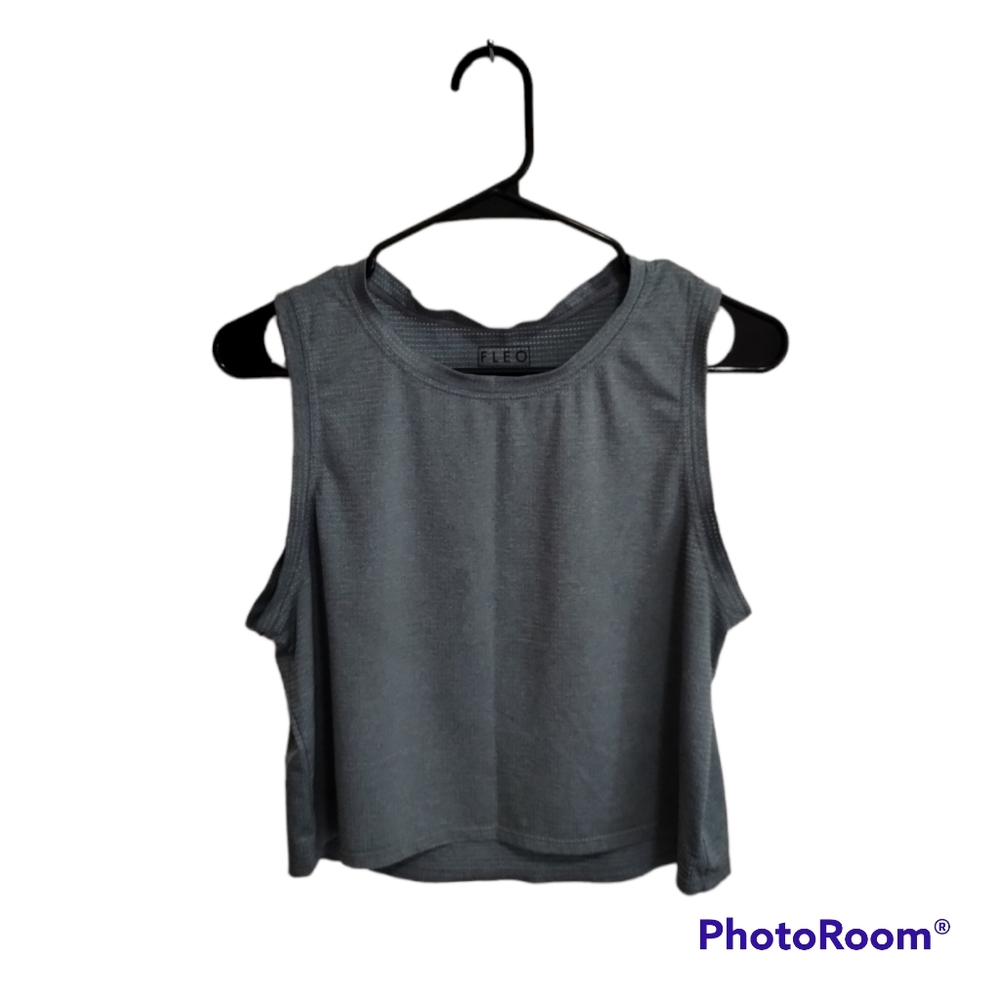 Fleo Dylan Muscle Crop Tank - Loose Fit